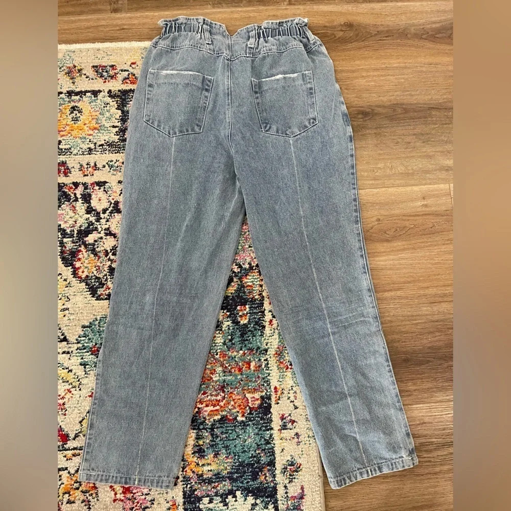 NWT Aaron and Amber Women Vintage High Waisted Blue Jeans Size Large Mom Jeans - Picture 4 of 4